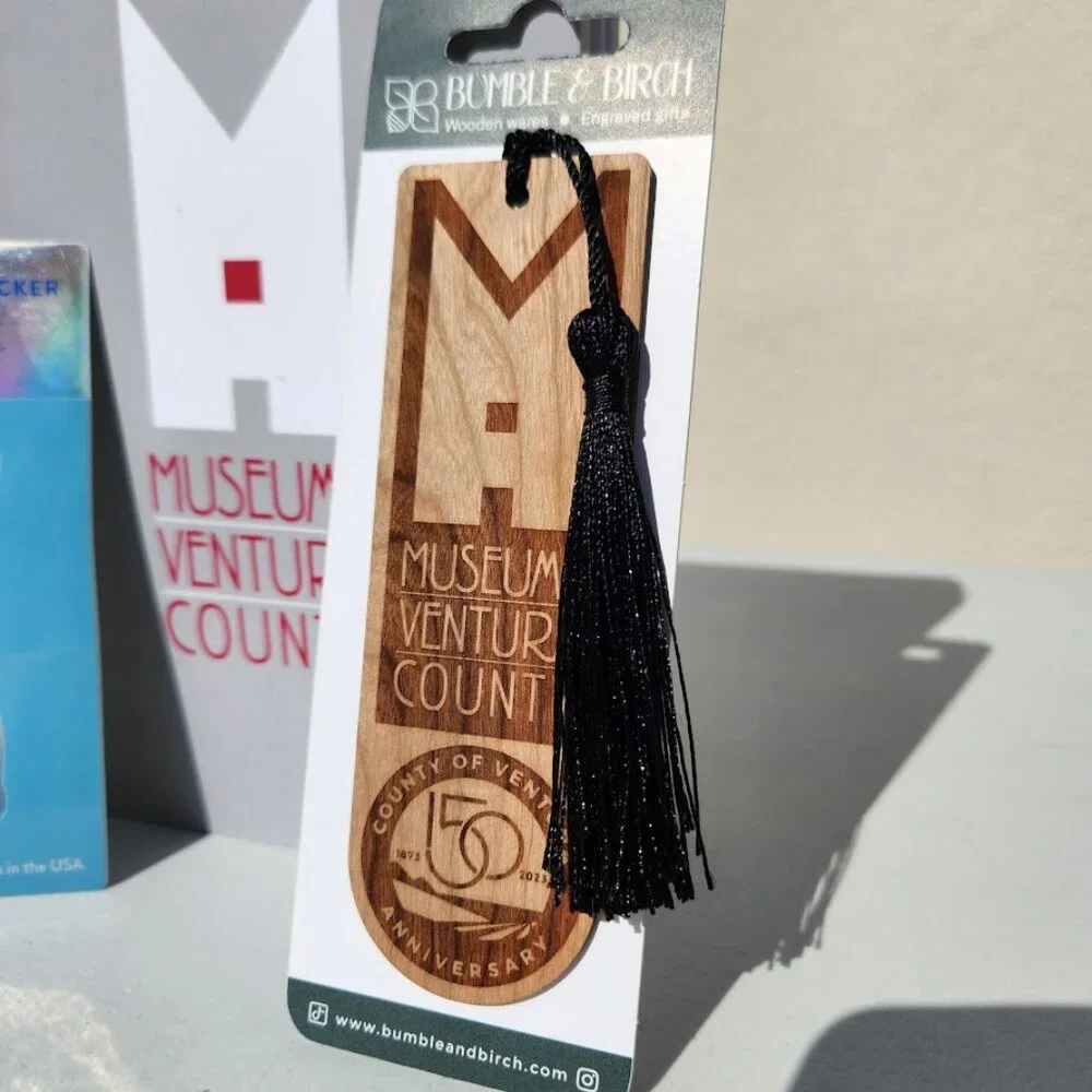 Ventura County Library Gift Set Journal Notebook Wooden Bookmark Museum Nerd